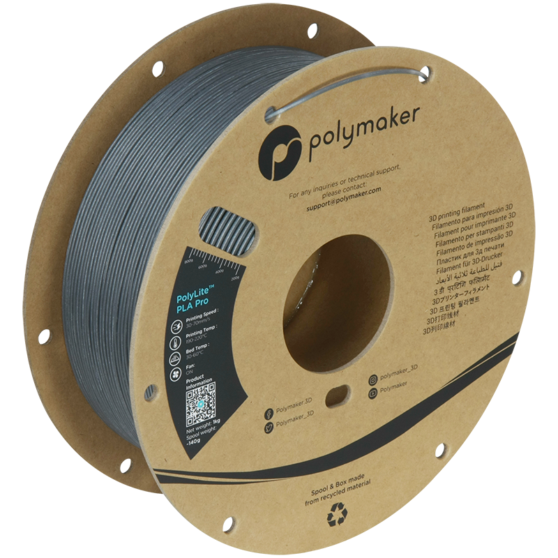 Polymaker - PolyLite Pro Metallic Chrome Metal Fill PLA+ - 1kg