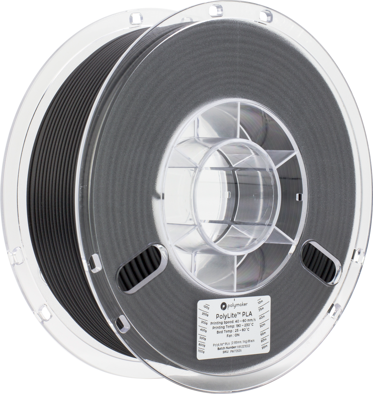 Polymaker - PolyLite Black PLA 2.85mm - 1kg