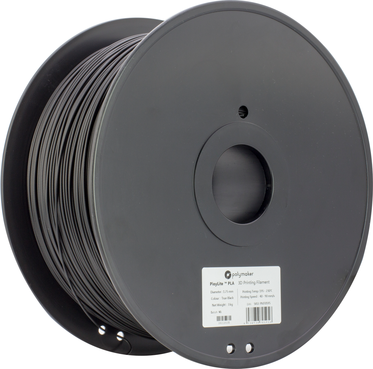 Polymaker - PolyLite Black PLA 2.85mm - 3kg