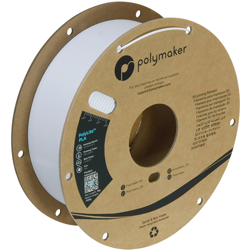 Polymaker - PolyLite Cold White PLA - 1kg