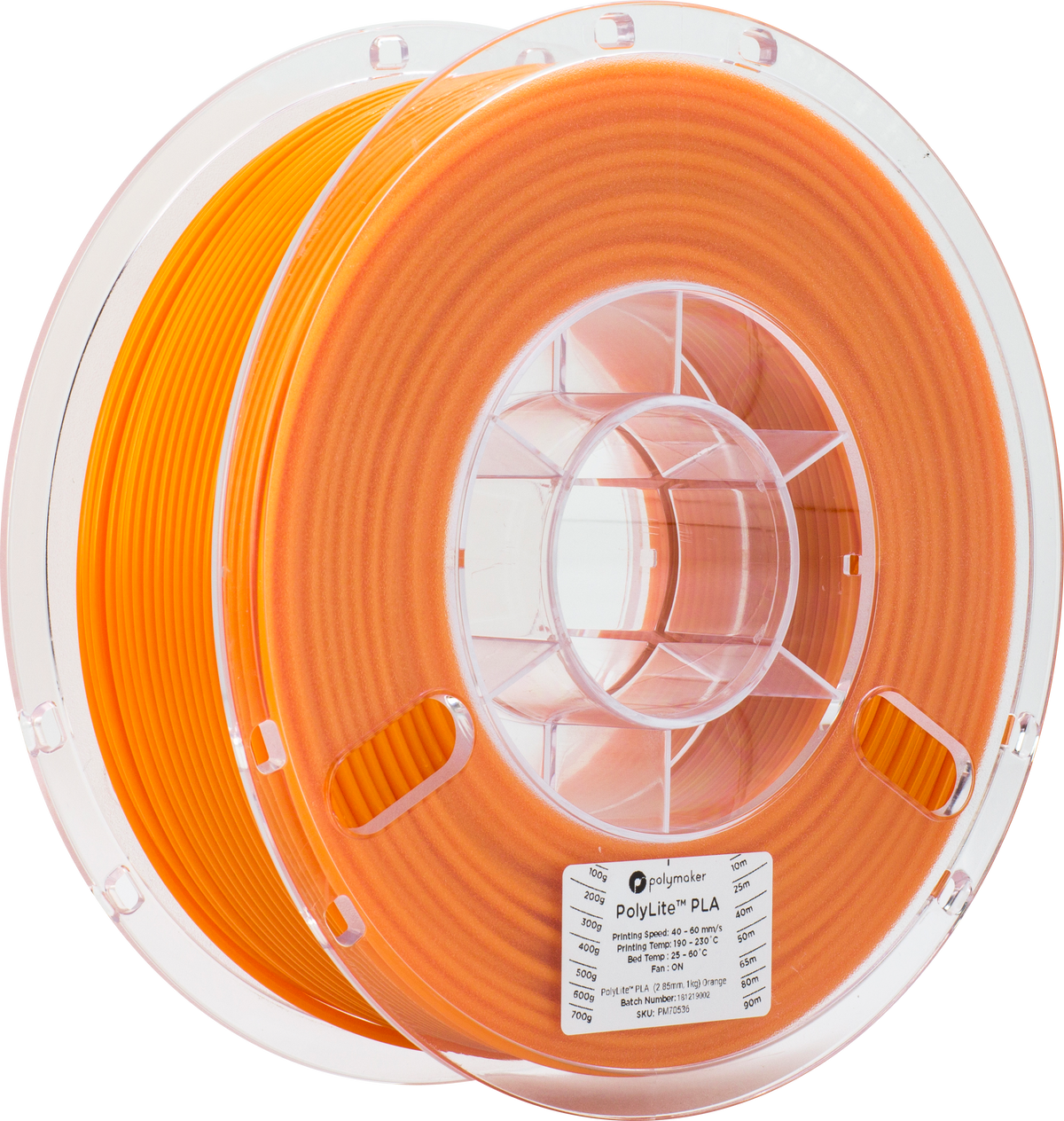 Polymaker - PolyLite Orange PLA 2.85mm - 1kg