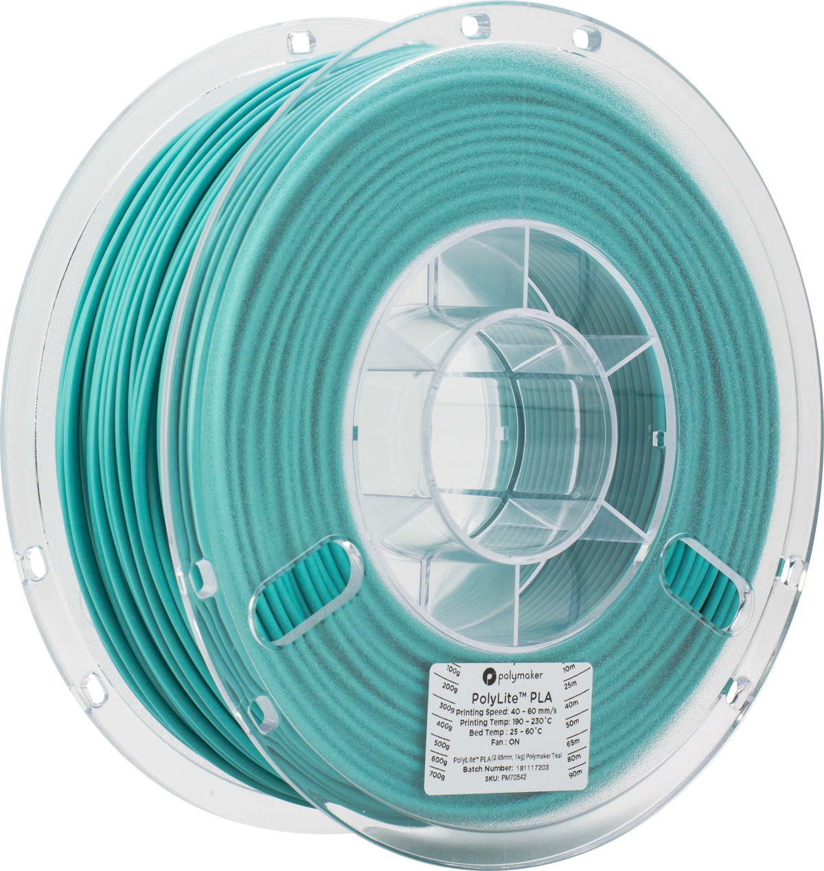 Polymaker - PolyLite Teal PLA 2.85mm - 1kg