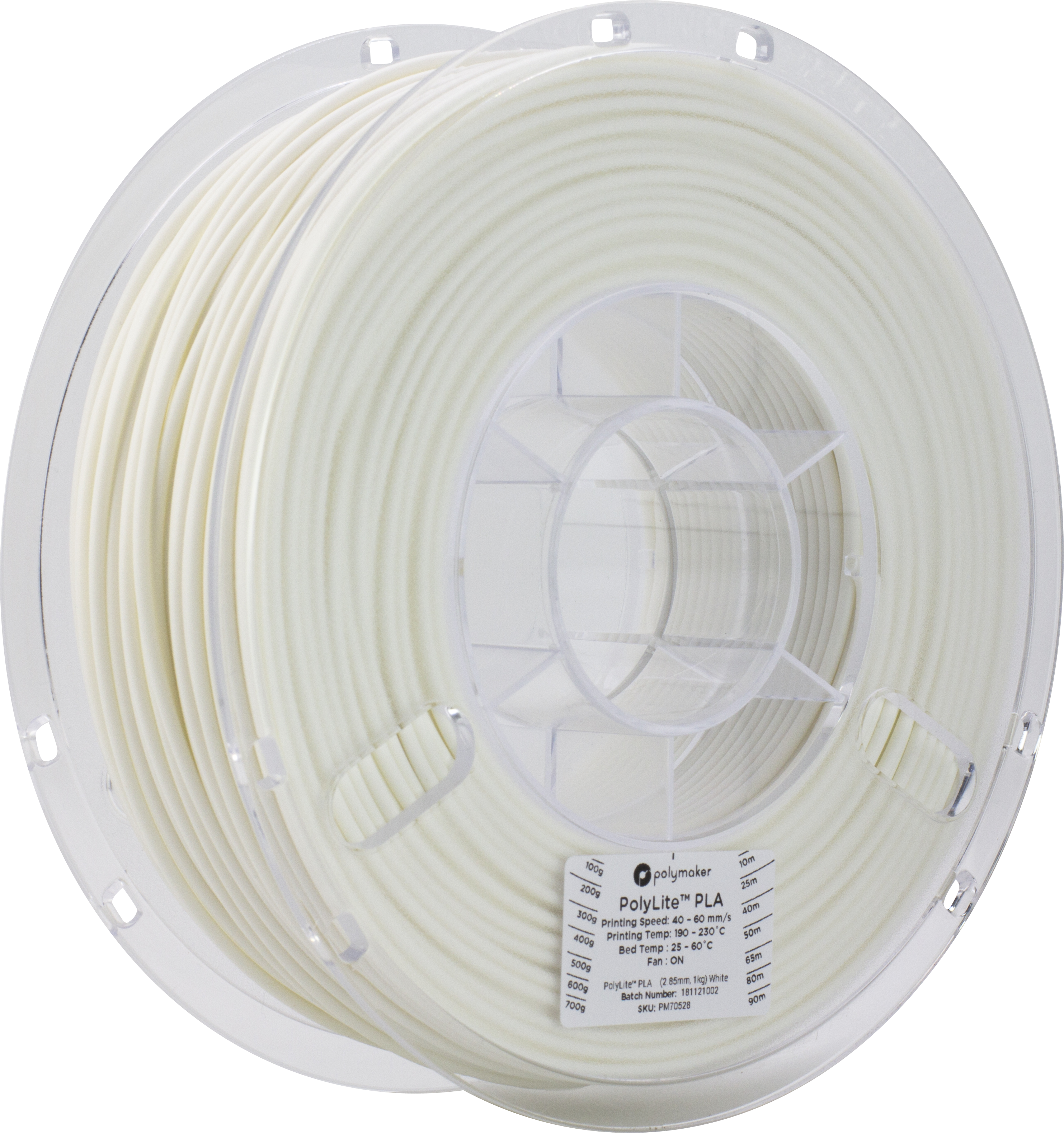 Polymaker - PolyLite White PLA - 1kg