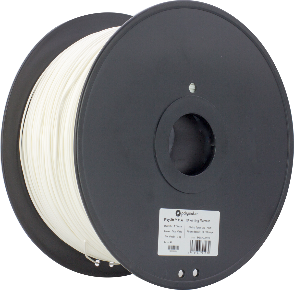 Polymaker - PolyLite White PLA 1.75mm - 3kg