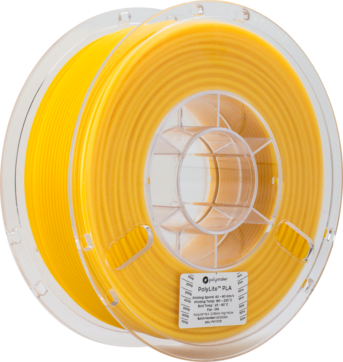 Polymaker - PolyLite Yellow PLA 2.85mm - 1kg