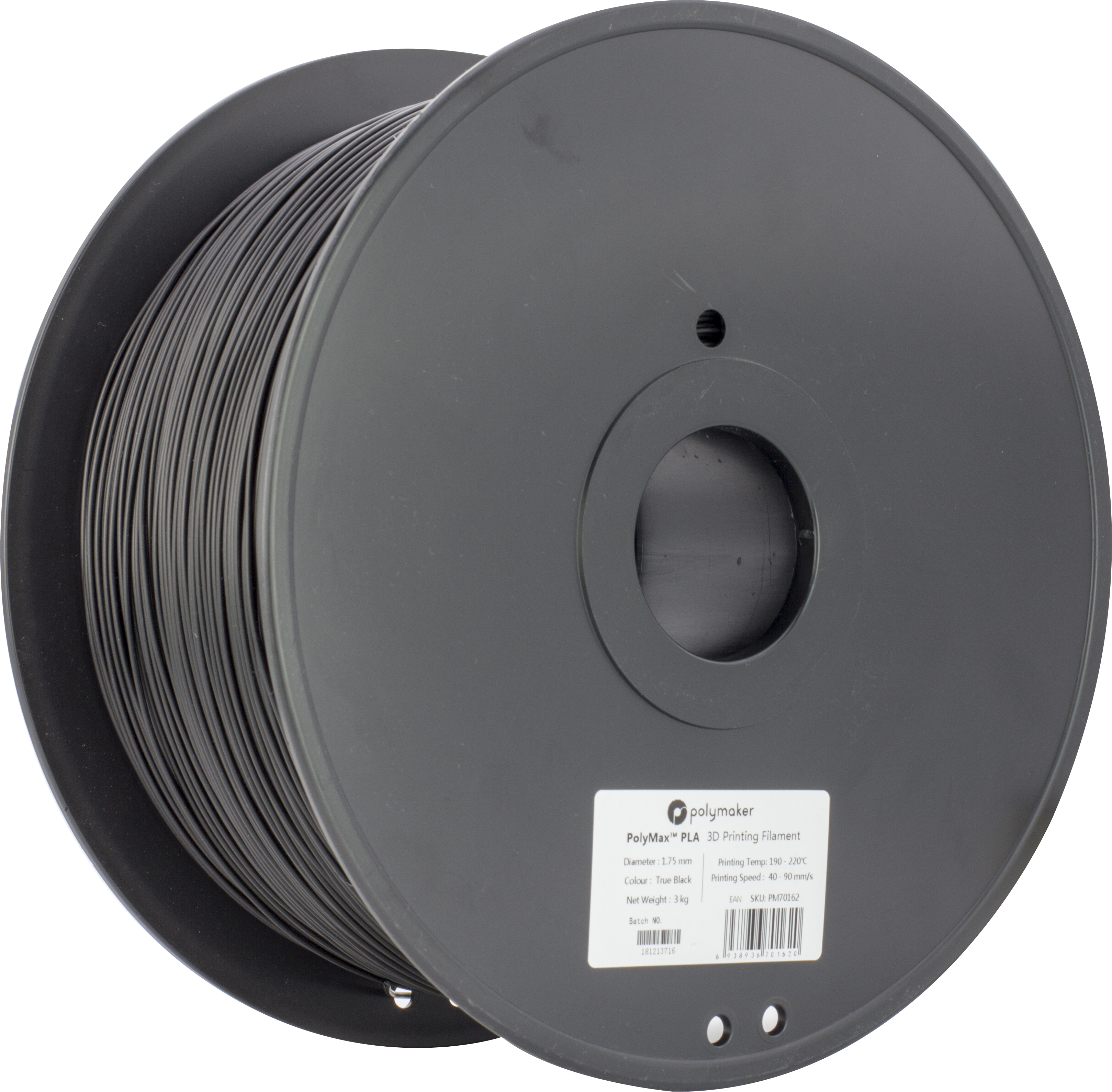 Polymaker - PolyMax Black PLA - 3kg