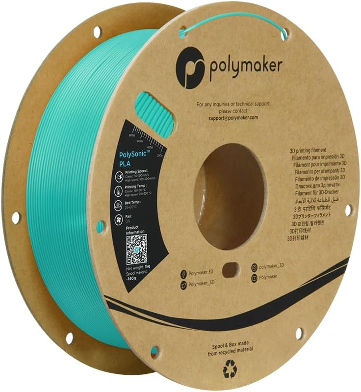 Polymaker - PolySonic Teal PLA - 1kg