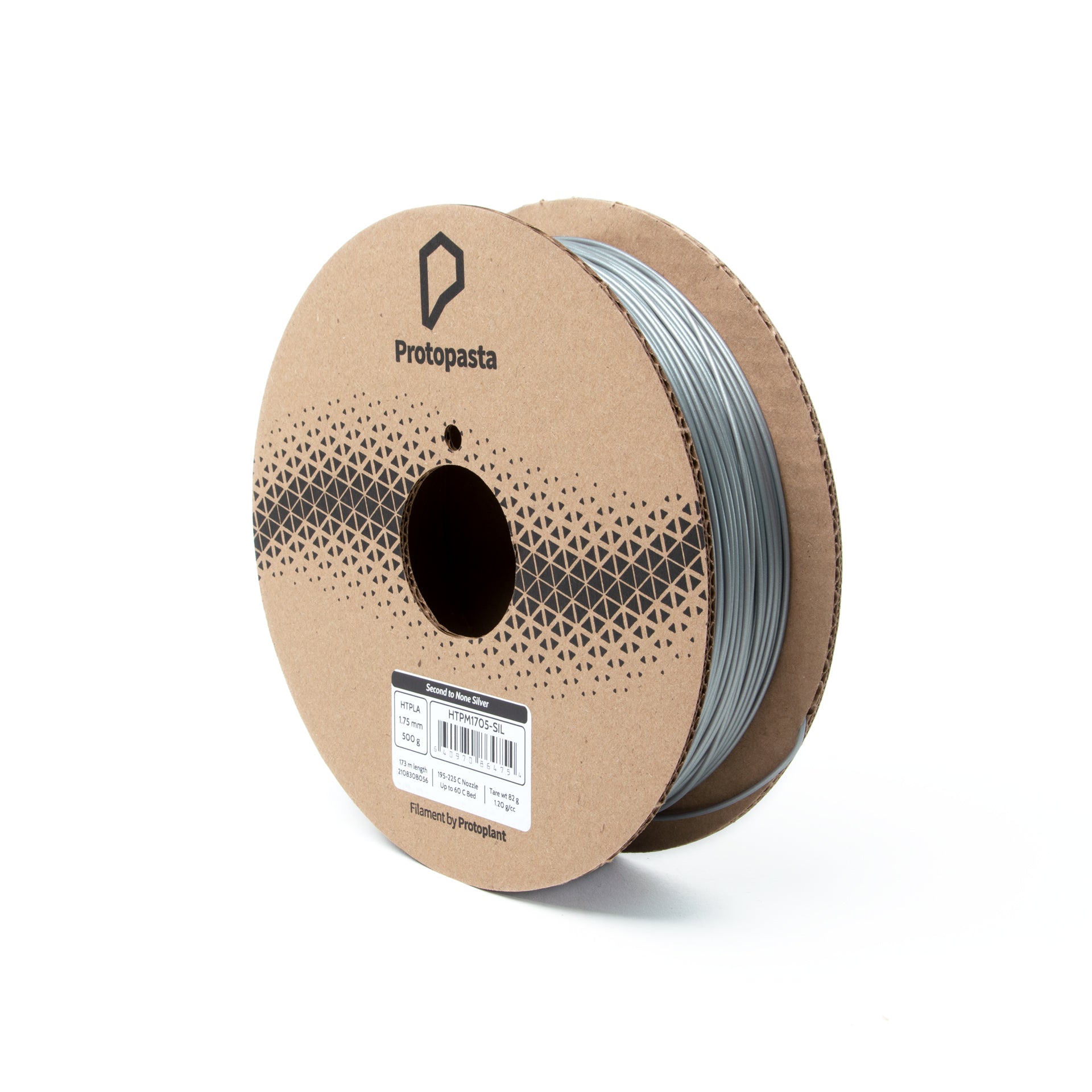 Proto-Pasta - Second To None Silver HT-PLA 1.75mm - 0.5kg