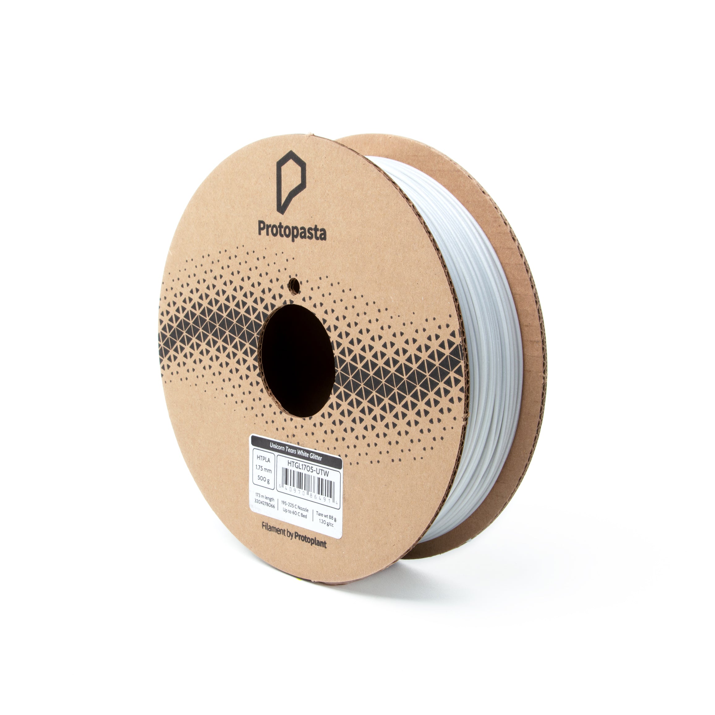 Proto-pasta - Unicorn Tears White Glitter HT-PLA - 0.5kg