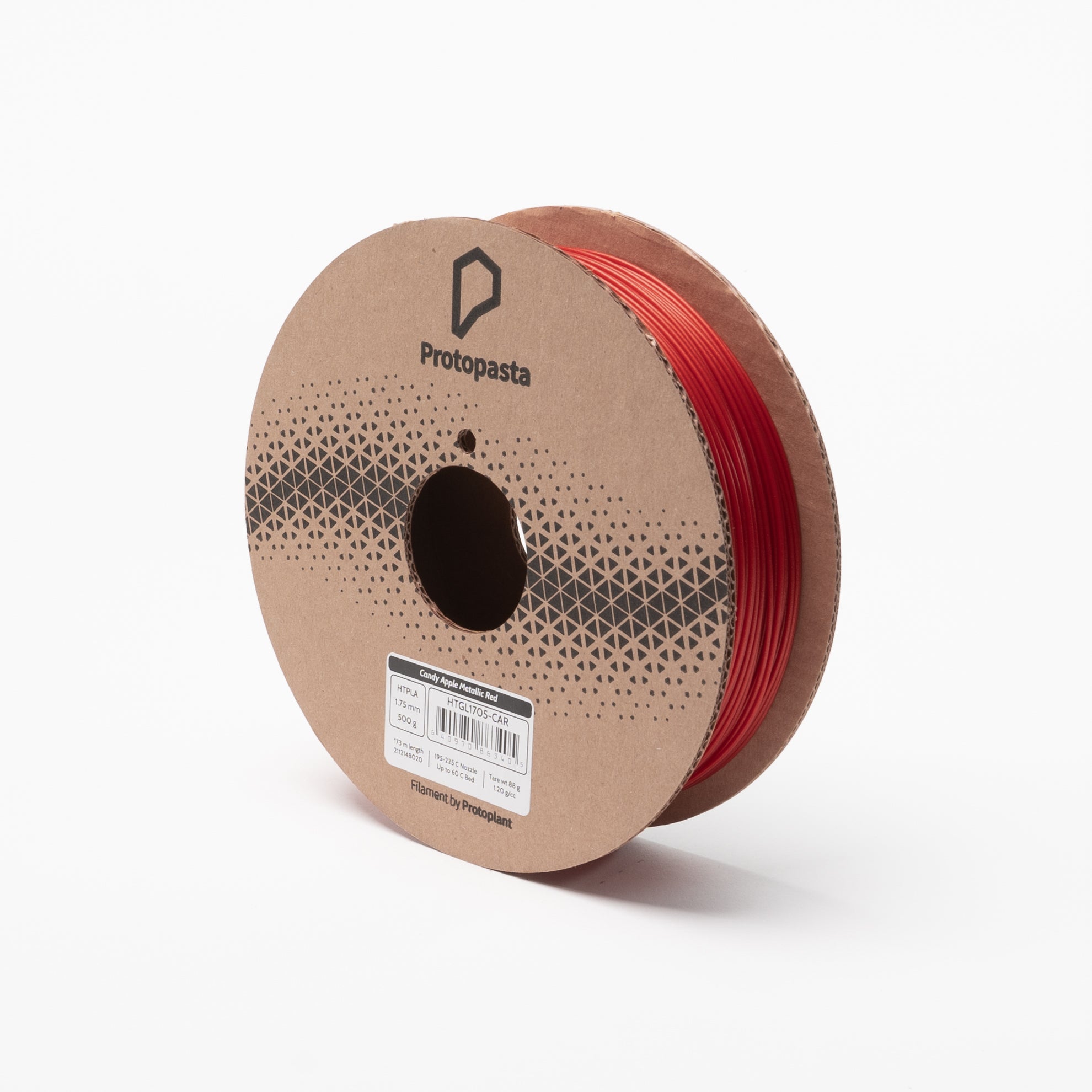 Proto-pasta - Candy Apple Metallic Red Gradient Metal Fill HT-PLA - 0.5kg