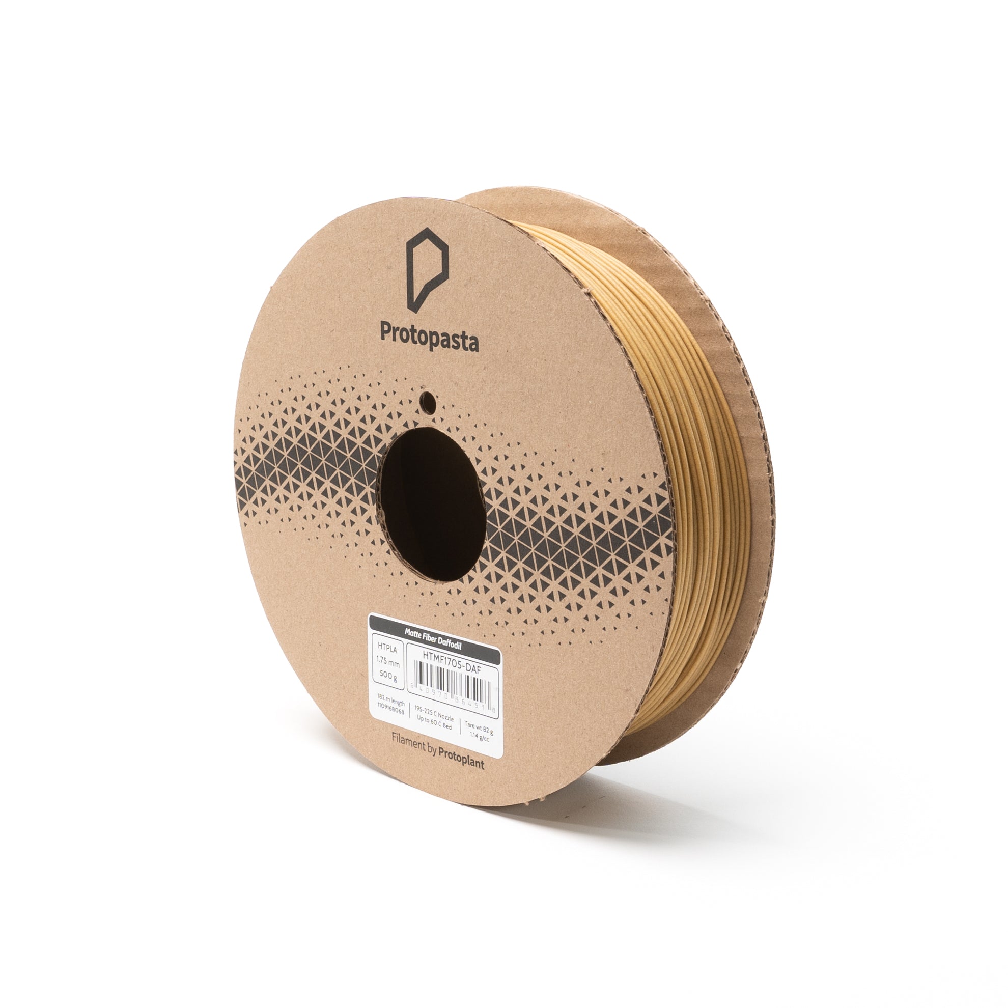Proto-Pasta - Matte Fiber Daffodil Matte Wood Fill HT-PLA 1.75mm - 0.5kg