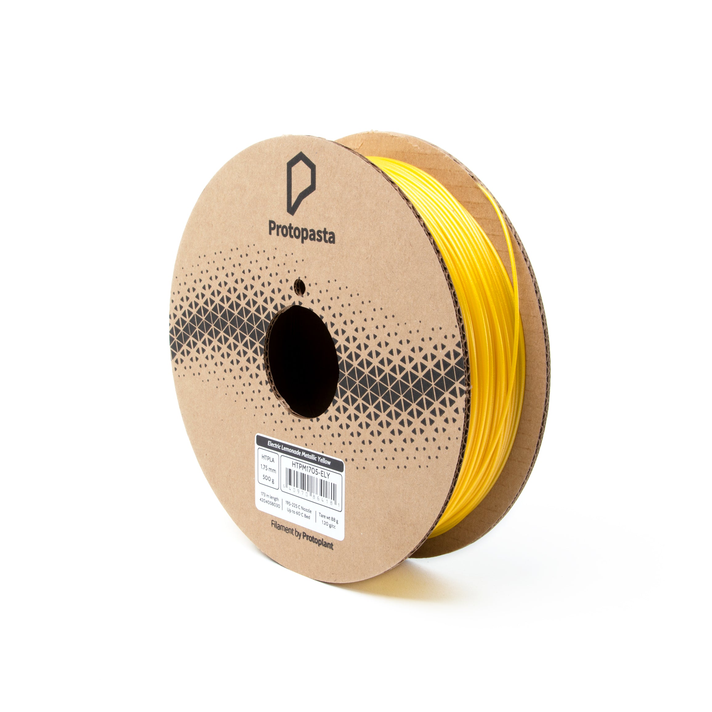 Proto-pasta - Artobot "Electric Lemonade" Metallic Yellow Metal Fill HT-PLA - 0.5kg