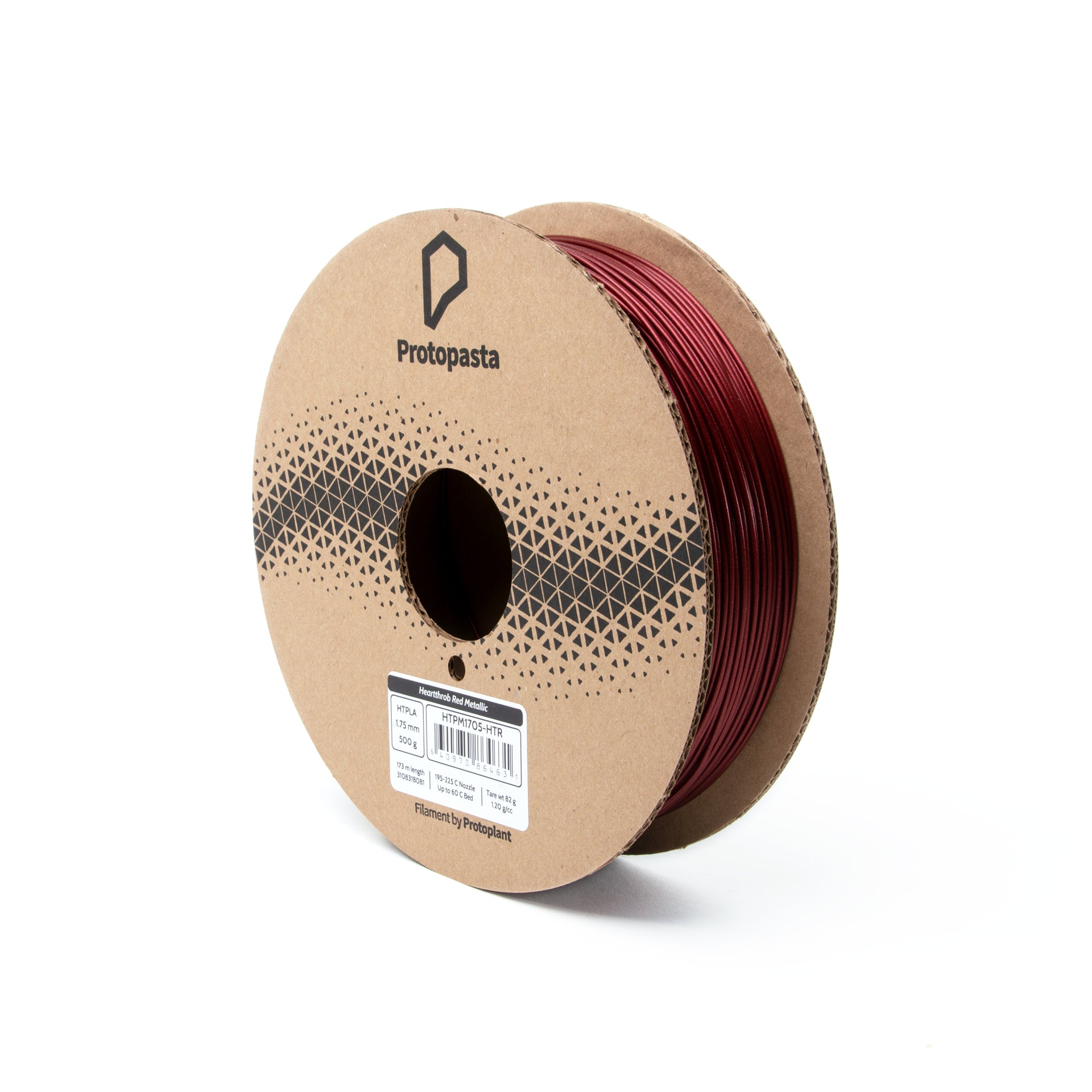 Proto-pasta - Heartthrob Metallic Red Metal Fill HT-PLA - 0.5kg