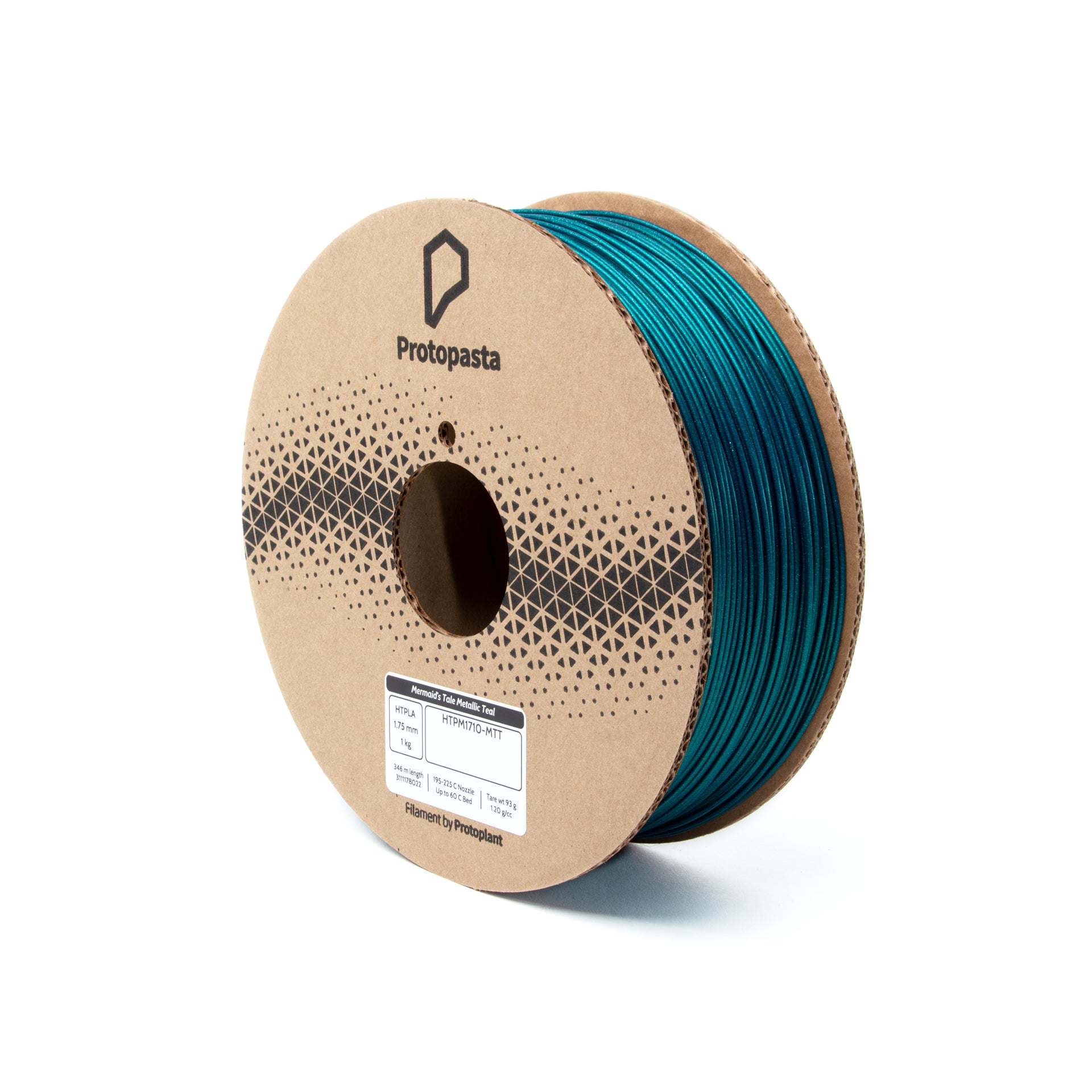 Proto-pasta - Mermaid's Tale Metallic Teal Metal Fill HT-PLA - 1kg