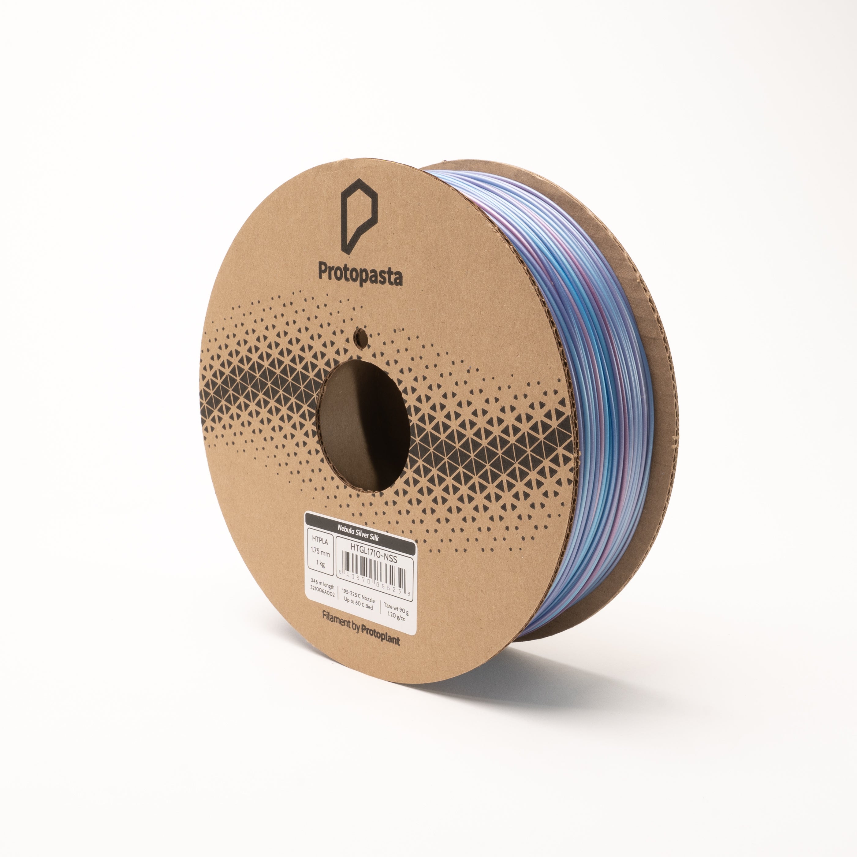 Proto-Pasta - Nebula Silver Multicolor Gradient Silk HT-PLA 1.75mm - 1kg