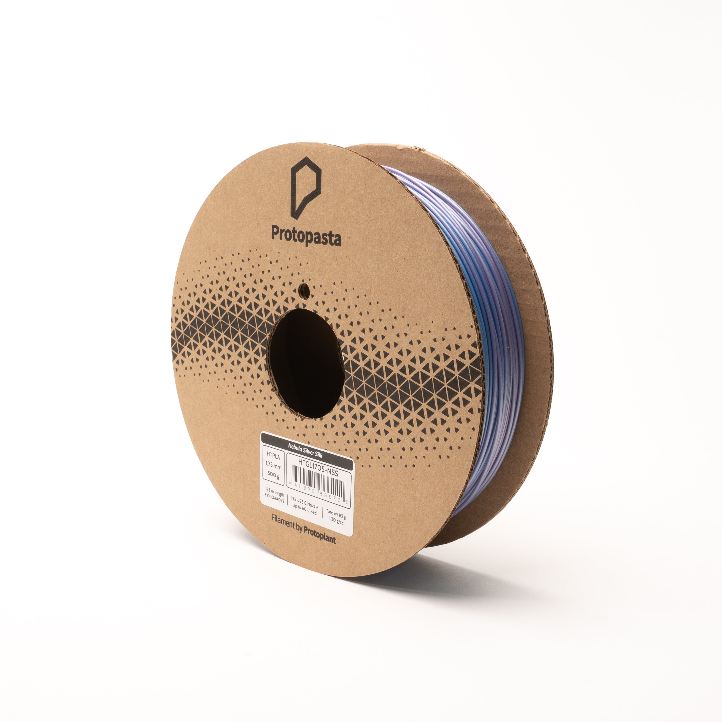 Proto-Pasta - Nebula Silver Multicolor Gradient Silk HT-PLA 1.75mm - 0.5kg