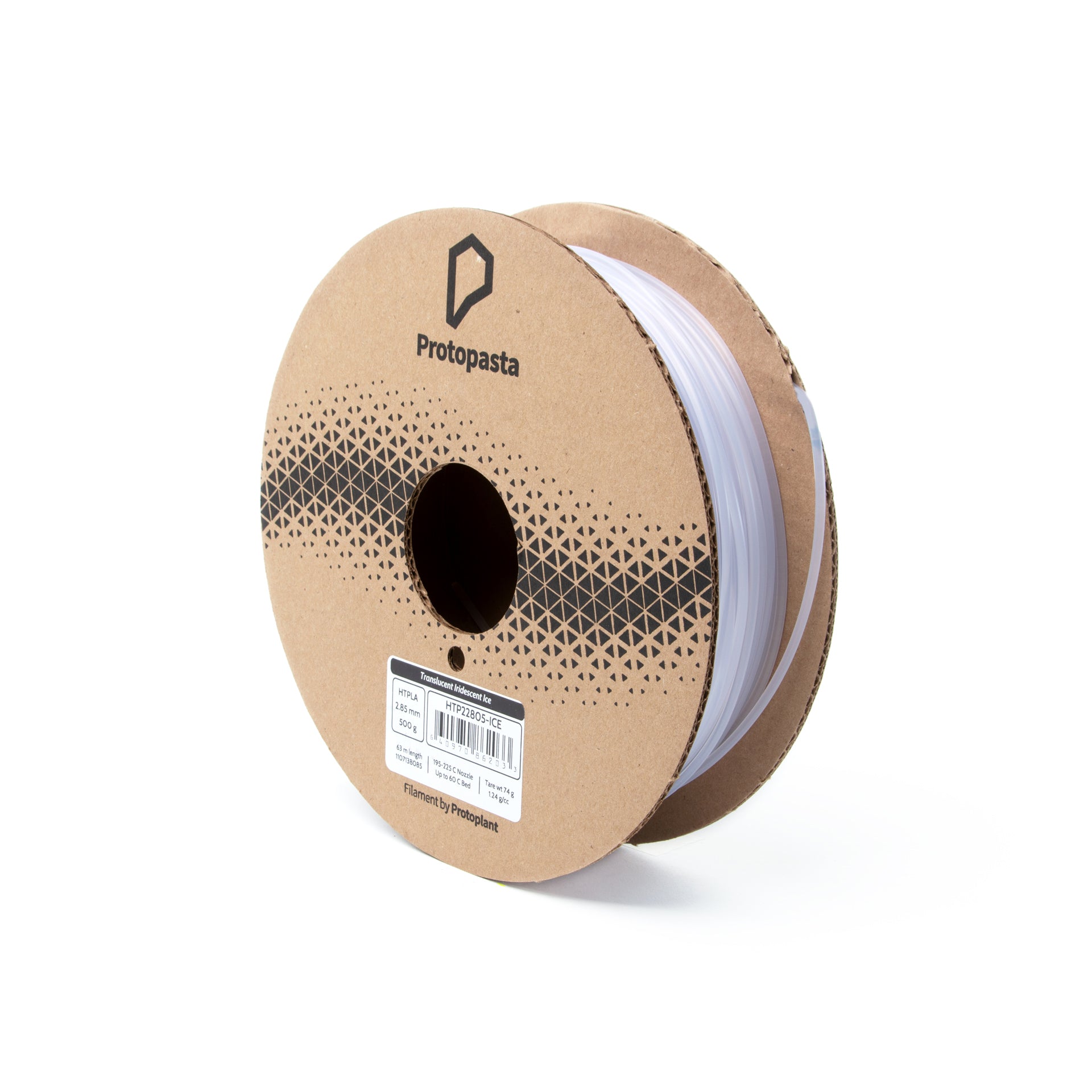 Proto-pasta - Iridescent Ice Clear Translucent Transparent HT-PLA - 0.5kg