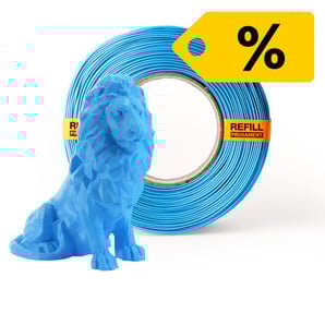 Prusament - Refill Azure Blue Transparent PLA 1.75mm - 1kg