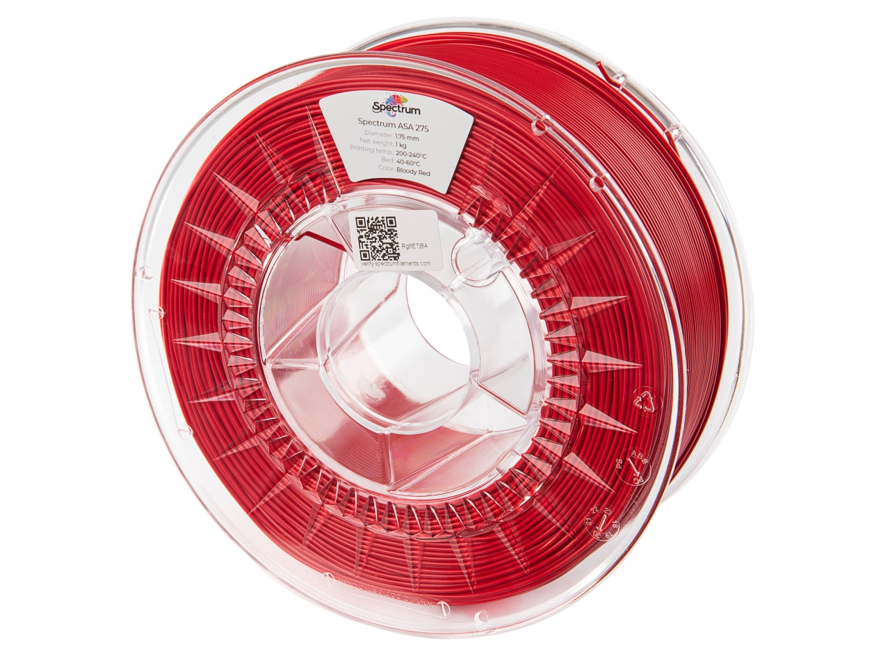 Spectrum Filaments - 275 Bloody Red ASA - 1kg