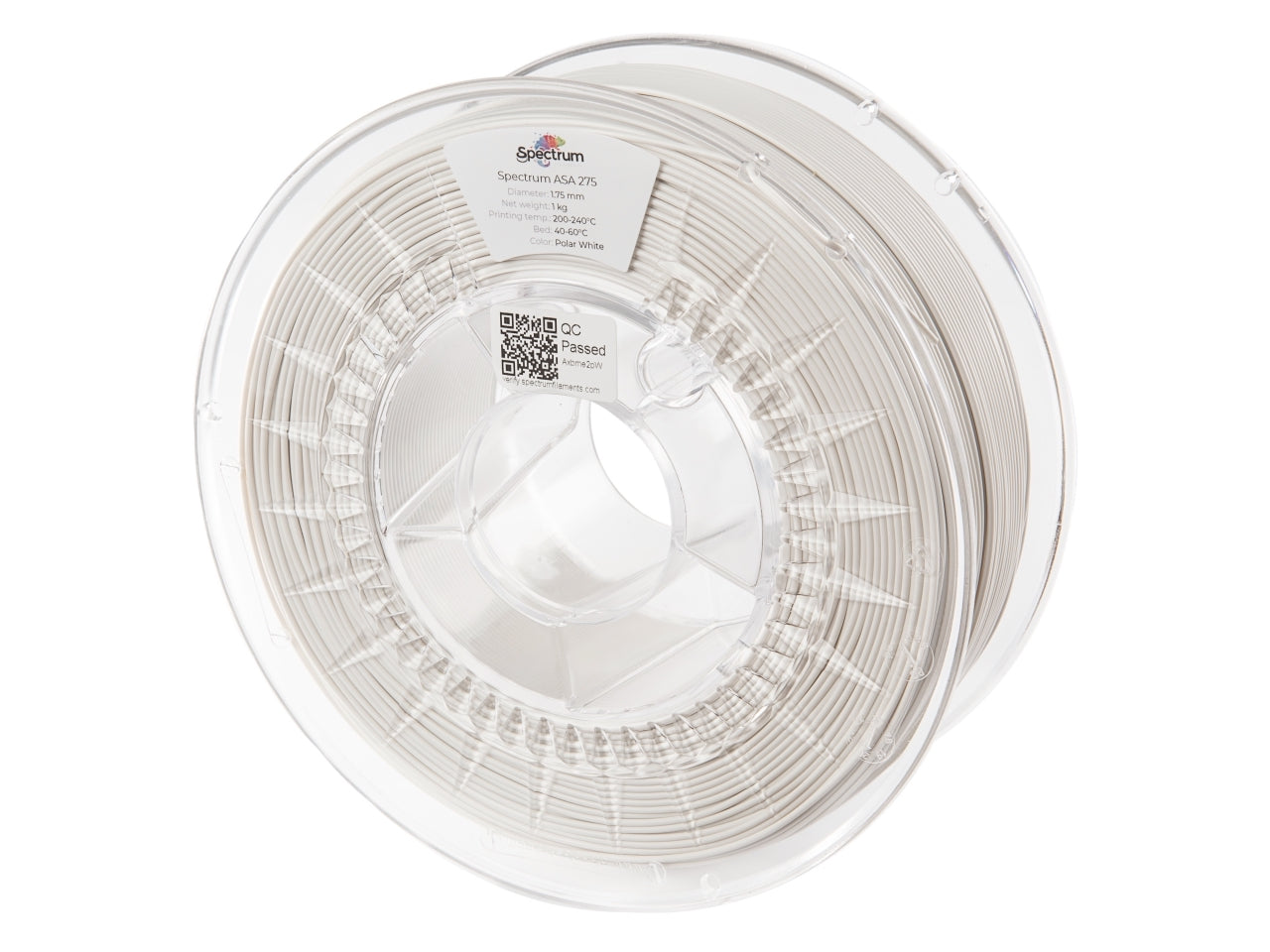 Spectrum Filaments - 275 Polar White ASA - 1kg