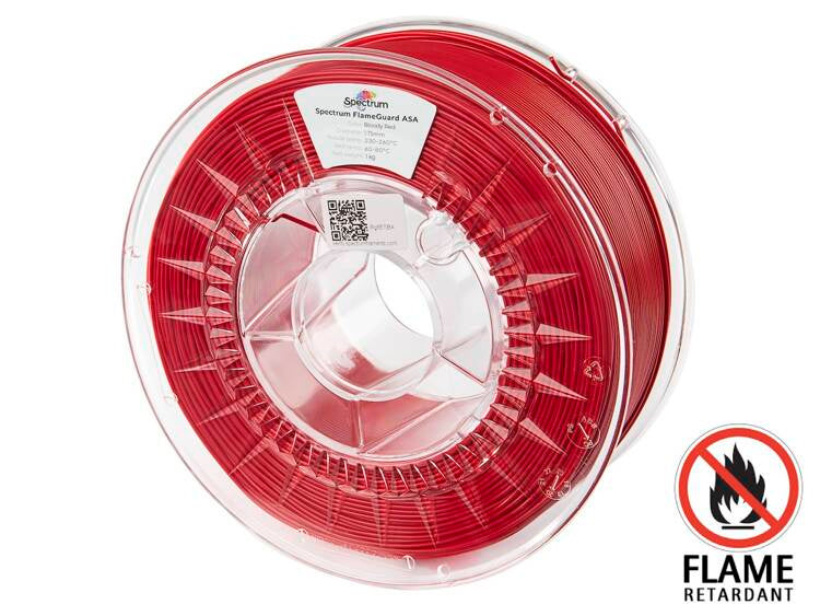Spectrum Filaments - FlameGuard Bloody Red ASA - 1kg