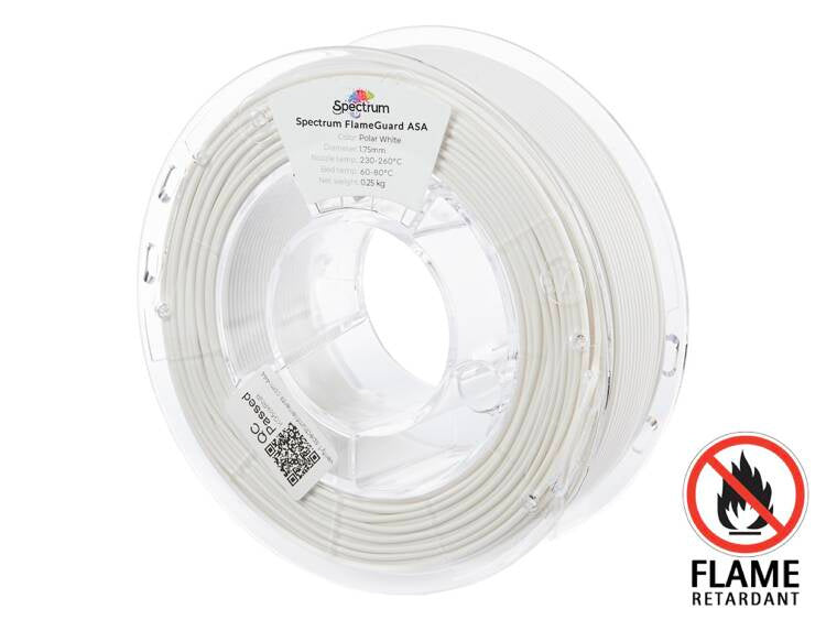 Spectrum Filaments - FlameGuard Polar White ASA - 0.25kg