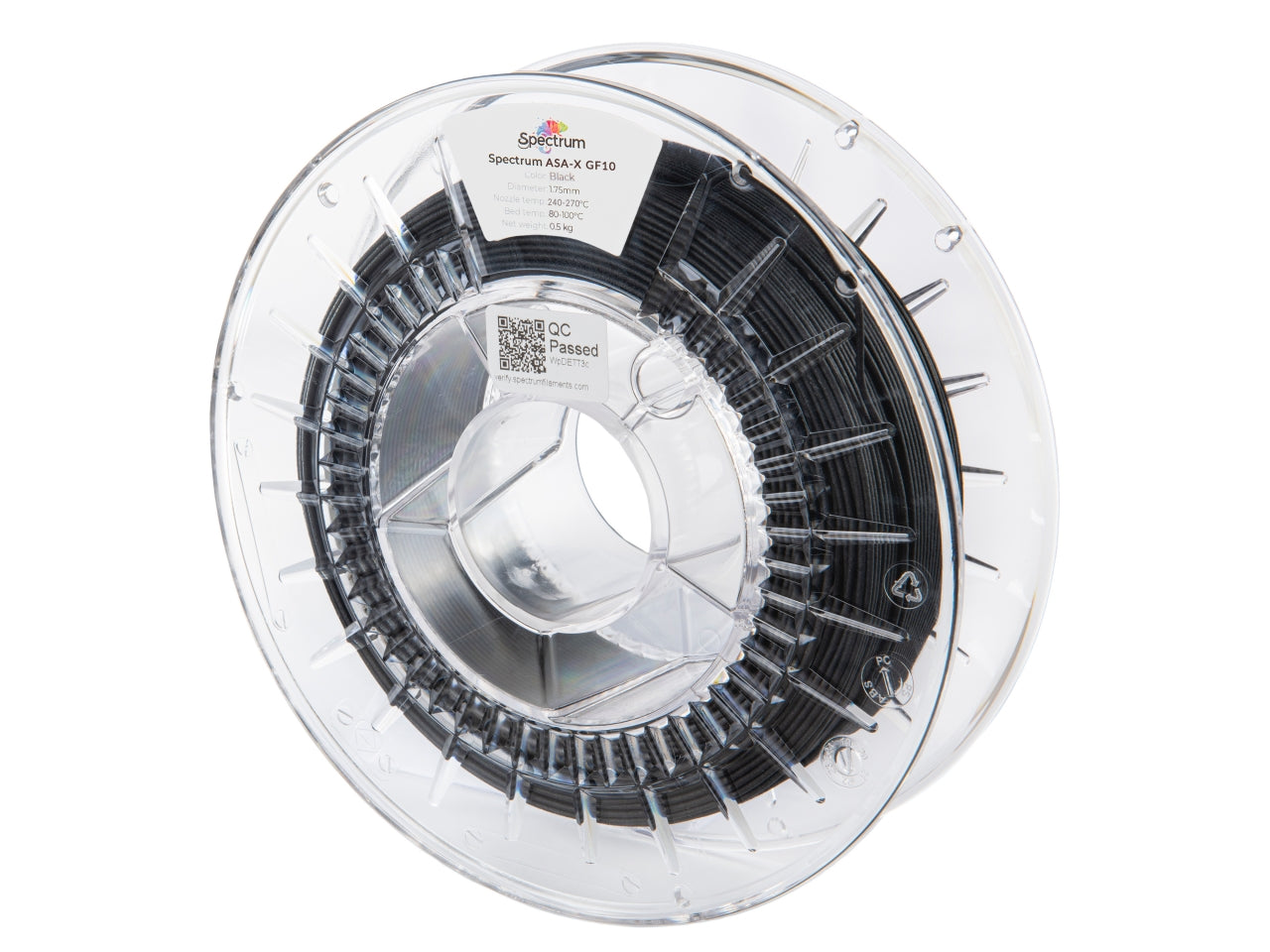 Spectrum Filaments - Traffic Black Glass Fiber ASA - 0.5kg