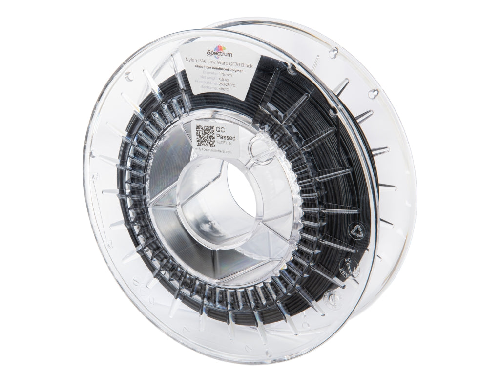 Spectrum Filaments - Black Glass Fiber PA6 1.75mm - 0.5kg