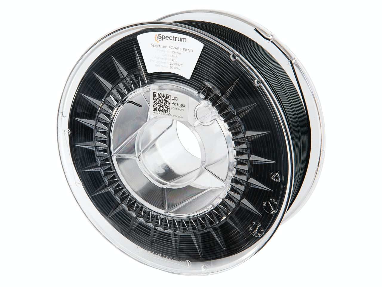 Spectrum Filaments - Black Flame Retardant PC-ABS - 1kg