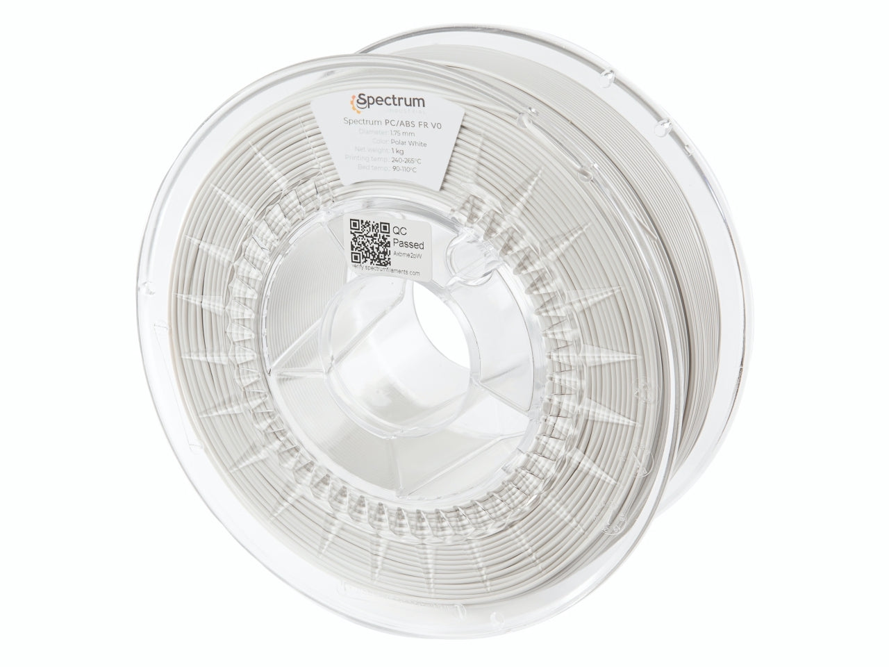 Spectrum Filaments - White Flame Retardant PC-ABS - 1kg