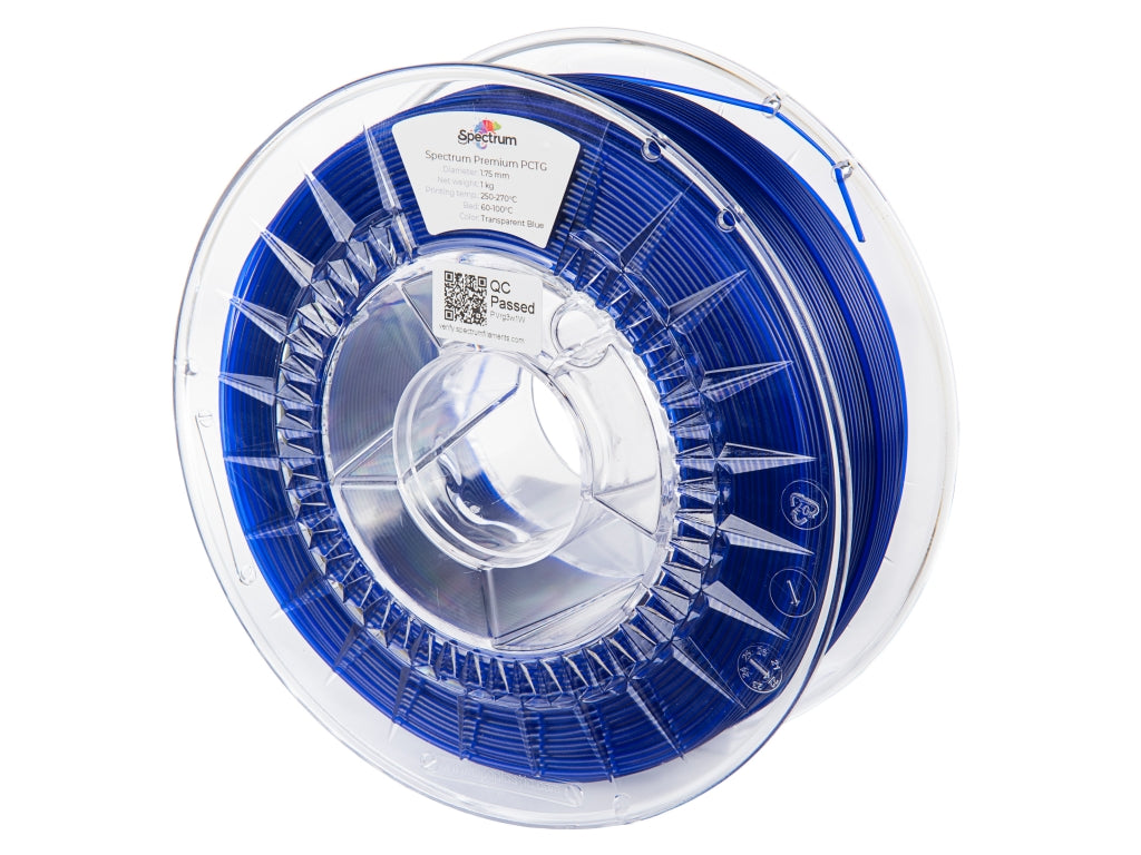 Spectrum Filaments - Premium Transparent Blue PCTG 1.75mm - 1kg