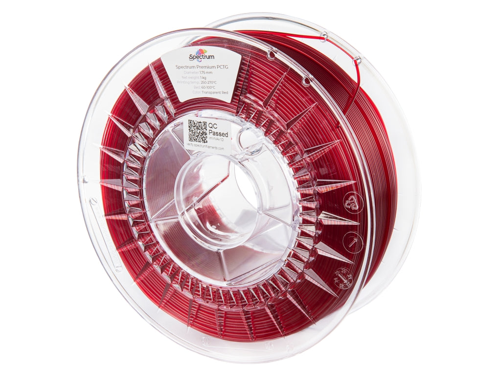Spectrum Filaments - Premium Transparent Red PCTG - 1kg