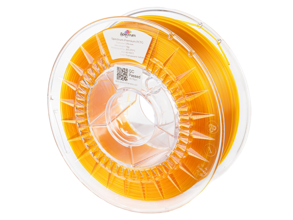 Spectrum Filaments - Premium Transparent Yellow PCTG - 1kg