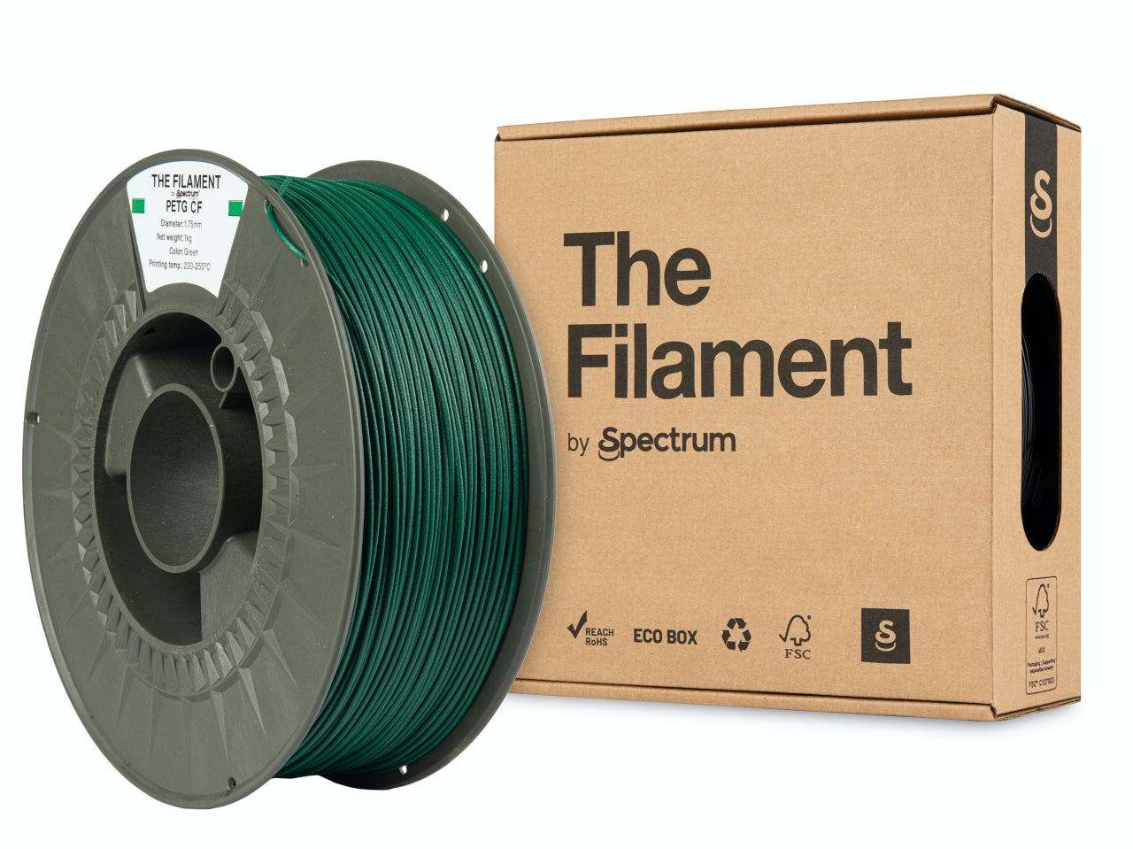 Spectrum Filaments - Green Carbon Fiber PETG - 1kg