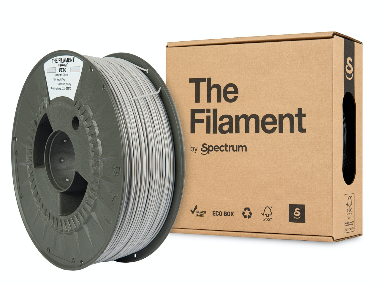 Spectrum Filaments - Cloud Grey PETG 1.75mm - 1kg