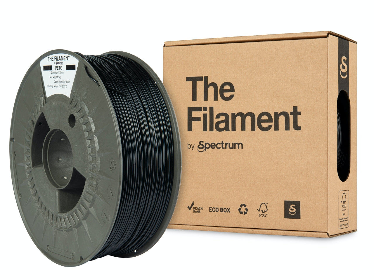 Spectrum Filaments - Midnight Black PETG 1.75mm - 1kg