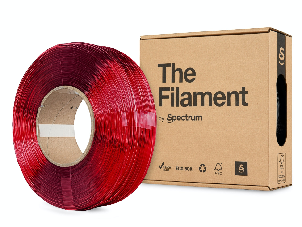 Spectrum Filaments - Refill Transparent Red PETG - 1kg