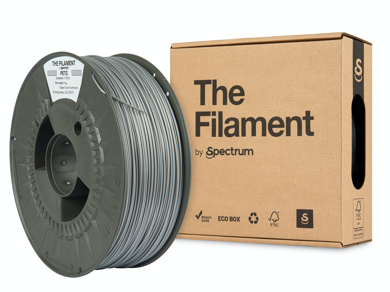 Spectrum Filaments - Silver Aluminium PETG 1.75mm - 1kg