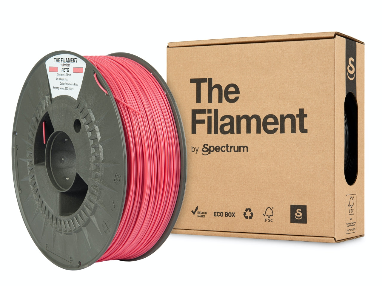 Spectrum Filaments - Strawberry Pink PETG 1.75mm - 1kg