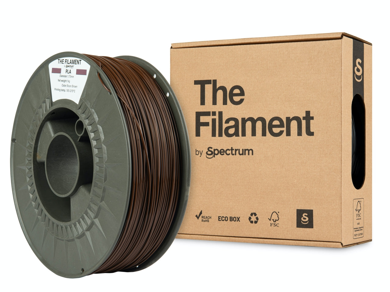 Spectrum Filaments - Bison Brown PLA 1.75mm - 1kg