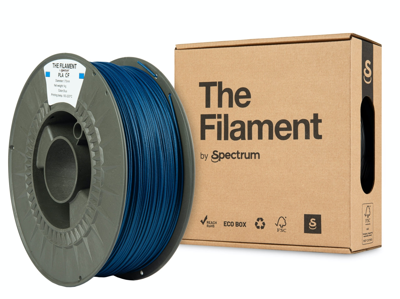 Spectrum Filaments - Blue Carbon Fiber PLA - 1kg