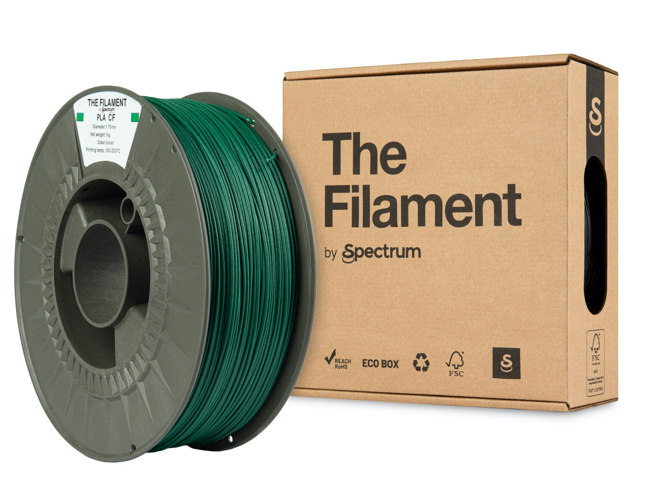 Spectrum Filaments - Green Carbon Fiber PLA - 1kg