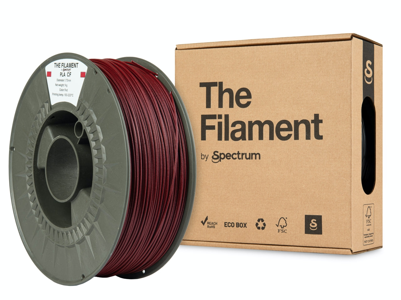 Spectrum Filaments - Red Carbon Fiber PLA - 1kg