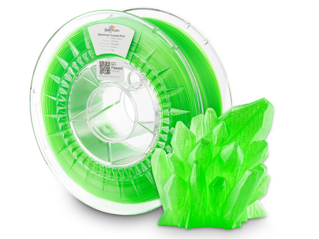 Spectrum Filaments - Green Crystal Fluorescent PLA 1.75mm - 1kg