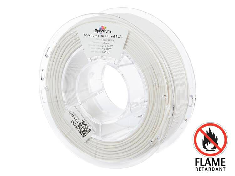 Spectrum Filaments - FlameGuard Polar White PLA 1.75mm - 0.25kg