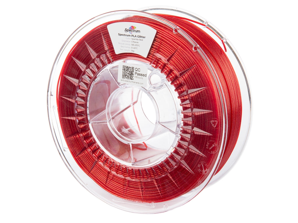 Spectrum Filaments - Red Glitter PLA 1.75mm - 1kg