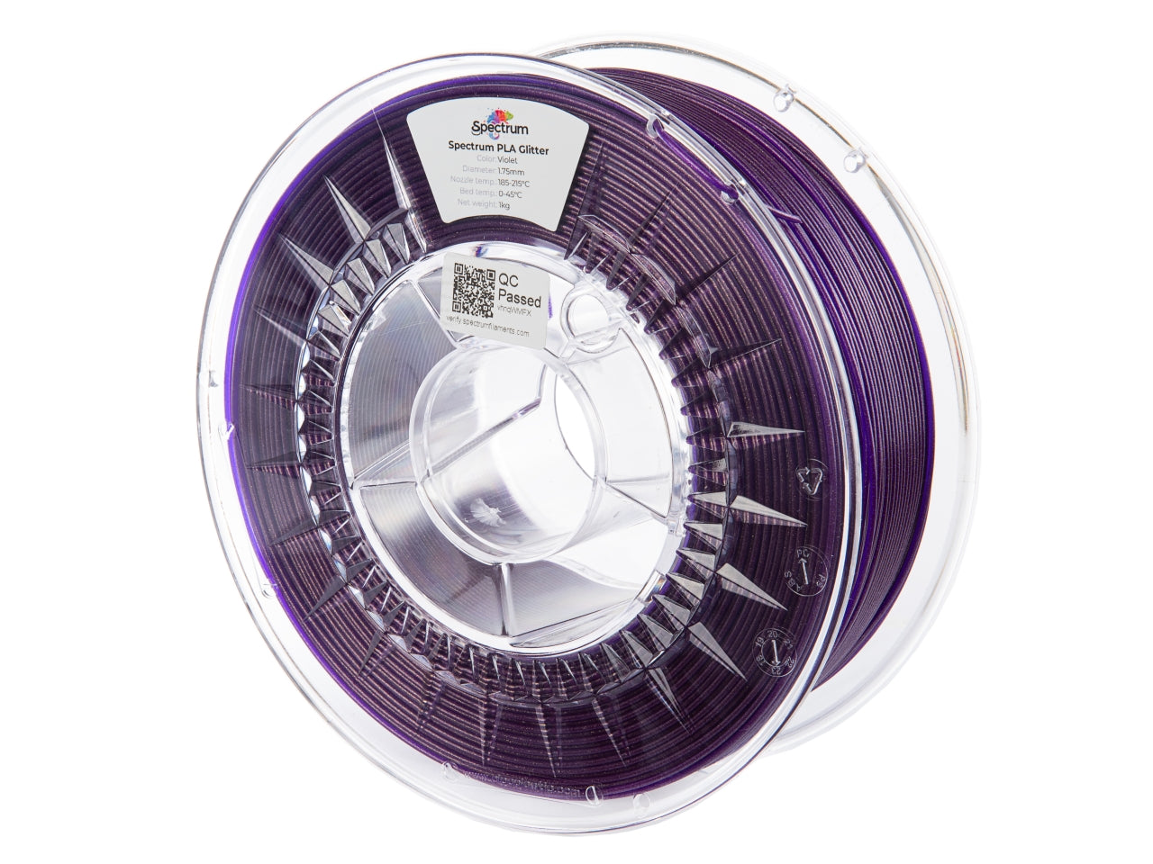 Spectrum Filaments - Violet Glitter PLA 1.75mm - 1kg