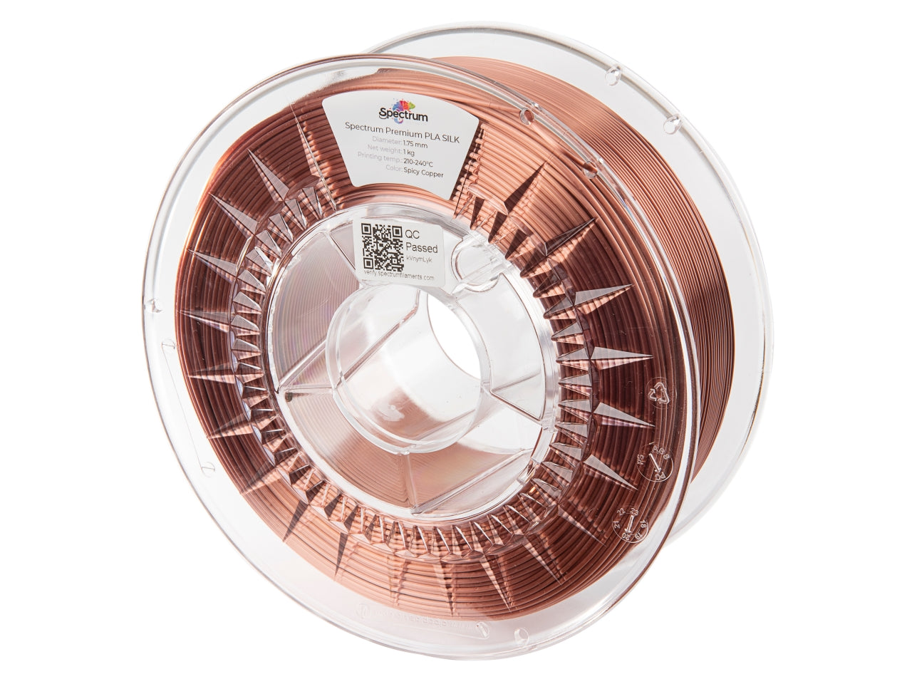 Spectrum Filaments - Spicy Copper Metal Fill Silk PLA - 1kg