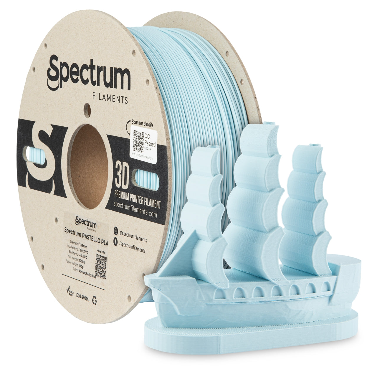 Spectrum Filaments - Pastello Atmospheric Blue PLA 1.75mm - 1kg