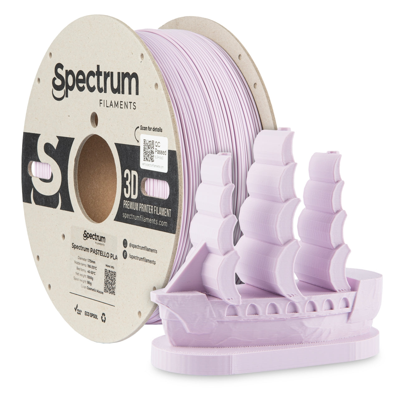 Spectrum Filaments - Pastello Cosmetic Mauve PLA - 1kg
